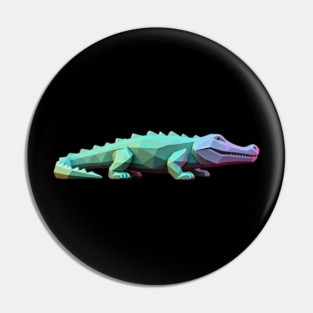 3D Crocodile Pin
