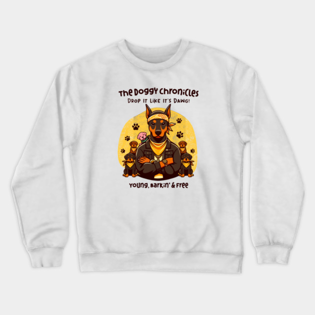THE DOGGY CHRONICLES Crewneck Sweatshirt by Fabrik