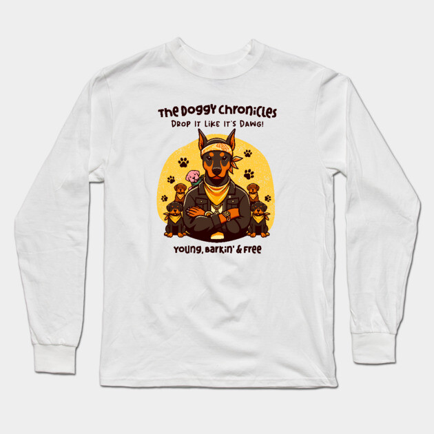 THE DOGGY CHRONICLES Long Sleeve T-Shirt by Fabrik
