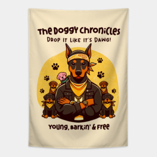 THE DOGGY CHRONICLES Tapestry