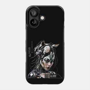 Cyborg Lady Cat (Black) | UndoSisyphus™ Native Cyborgs Collection Phone Case