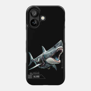 Cyborg Shark (Black) | UndoSisyphus™ Native Cyborgs Collection Phone Case