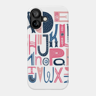 Alphabet Phone Case