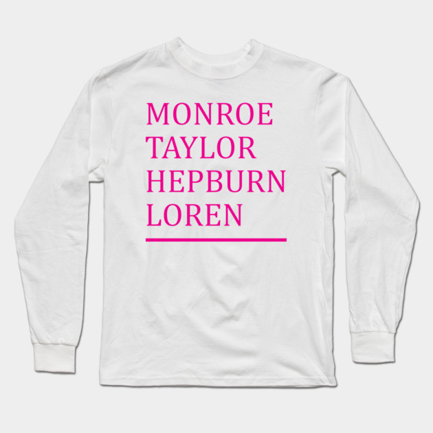 Old Hollywood Glamor Long Sleeve T-Shirt by Laura Contarino