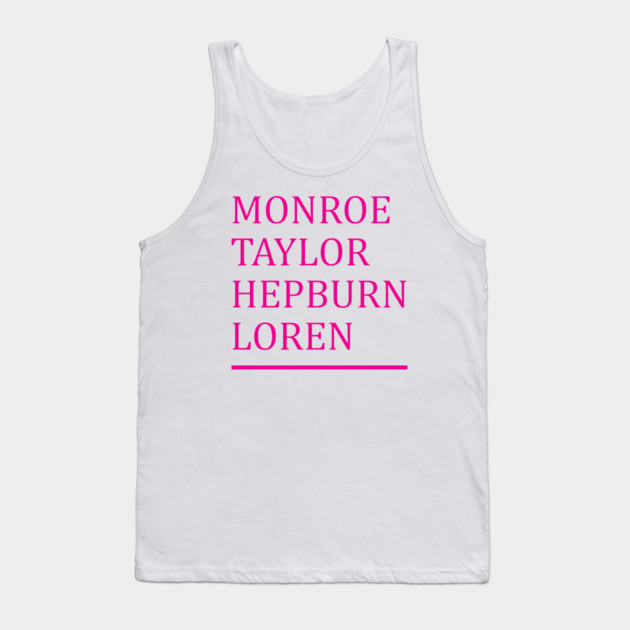 Old Hollywood Glamor Tank Top by Laura Contarino