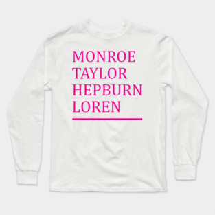 Old Hollywood Glamor Long Sleeve T-Shirt