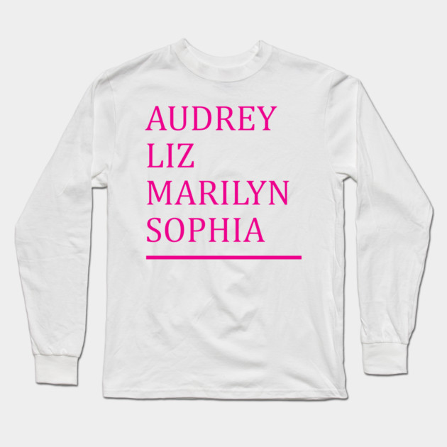 Old Hollywood Glam Long Sleeve T-Shirt by Laura Contarino