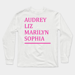 Old Hollywood Glam Long Sleeve T-Shirt