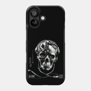 Cyborg Skull (Black) | UndoSisyphus™ Native Cyborgs Collection Phone Case