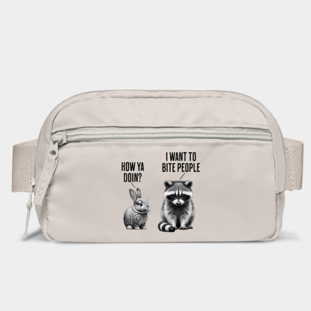 Cute bunny, feral raccoon How ya doin? I want to bite people by Luxinda