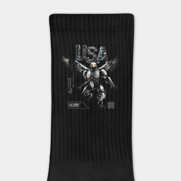 USA Eagle (Black) | UndoSisyphus™ Native Cyborgs Collection by UndoSisyphus