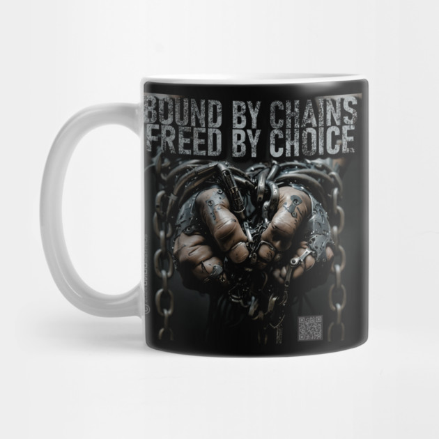 Bound By Chains, Freed By Choice (Black) | UndoSisyphus™ Dystechtopia™ Collection by UndoSisyphus