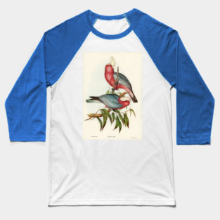 Pink And Gray Galah. Elizabeth Gould Baseball T-Shirt