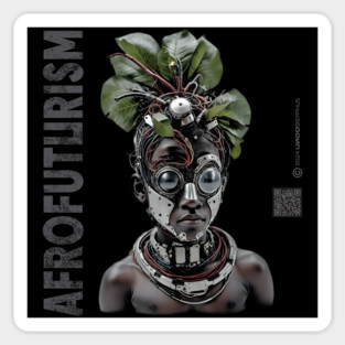 Afrofuturist Boy (Black) | UndoSisyphus™ AfroFuturism Collection Magnet