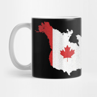 The USA Canada’s 11th Province Funny Canada Flag Vintage Mug