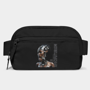 AfroFuturist Cubist Lady Portrait (Black) | UndoSisyphus™ AfroFuturism Collection Bag