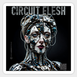 Circuit Flesh (Black) | UndoSisyphus™ Dystechtopia™ Collection Sticker