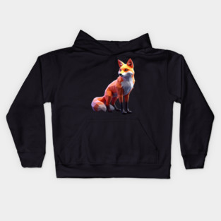 3D Fox Kids Hoodie