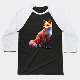 3D Fox Baseball T-Shirt