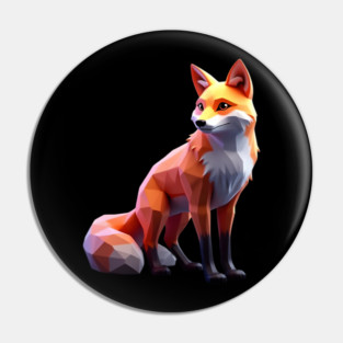 3D Fox Pin