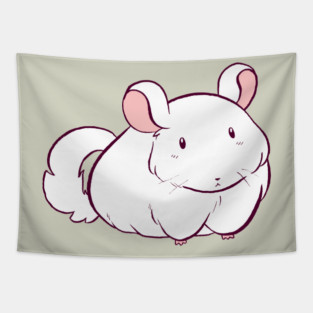 White Chinchilla Tapestry