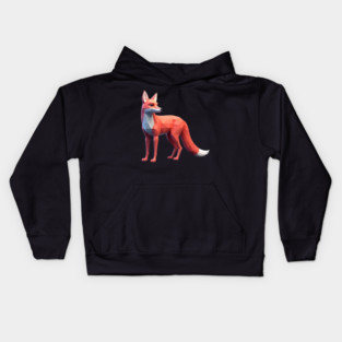 Red Fox 3D Kids Hoodie