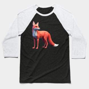Red Fox 3D Baseball T-Shirt