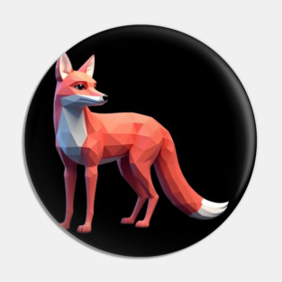 Red Fox 3D Pin