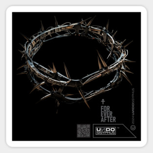 Crown Of Thorns (Black) | UndoSisyphus™ Dystechtopia™ Collection Sticker