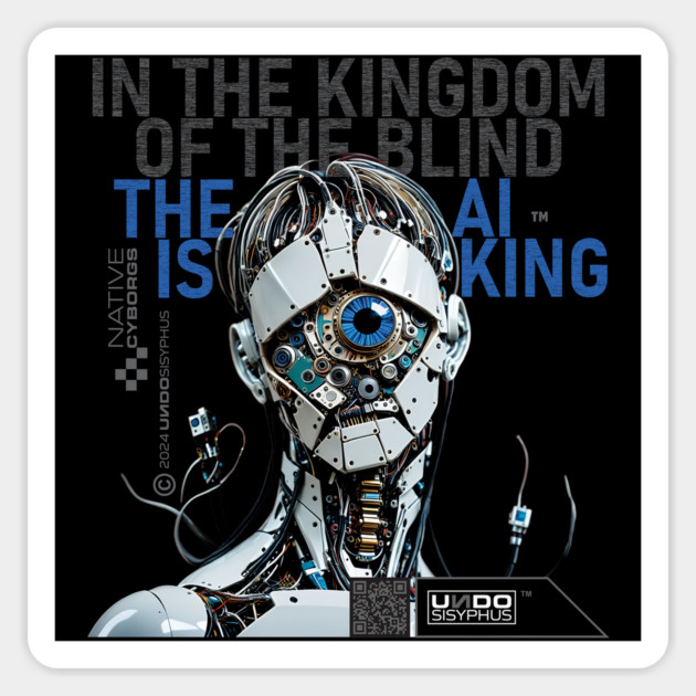 Cyclope AI (Black) | UndoSisyphus™ Dystechtopia™ Collection Magnet by UndoSisyphus