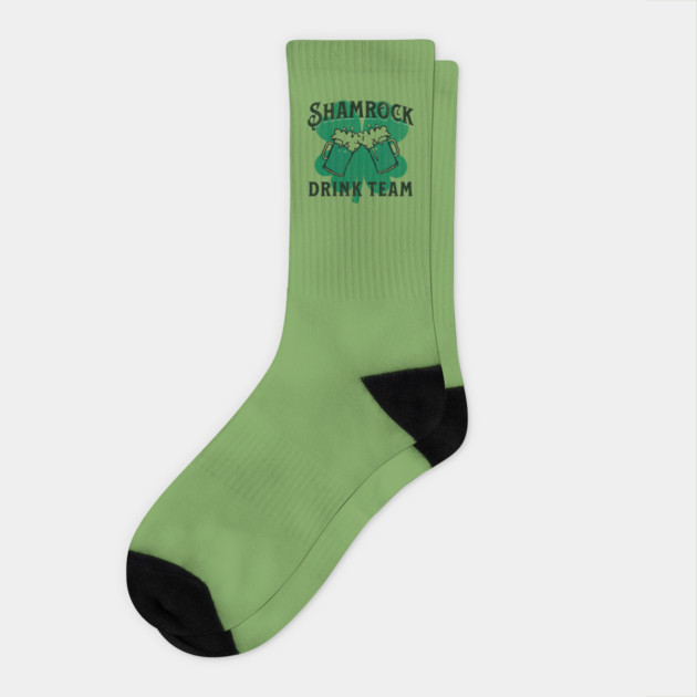 Shamrock Drink Team Socks by DonWillisJrArt