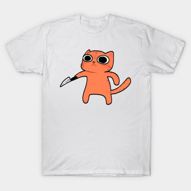 Funny Angry Orange Cat, Love Cats T-Shirt by logiamerch