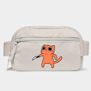 Funny Angry Orange Cat, Love Cats Bag