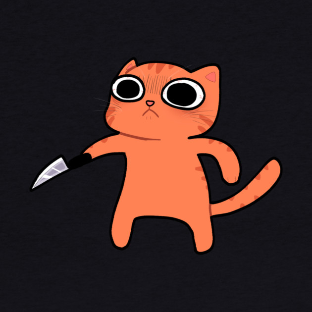 Funny Angry Orange Cat, Love Cats by logiamerch