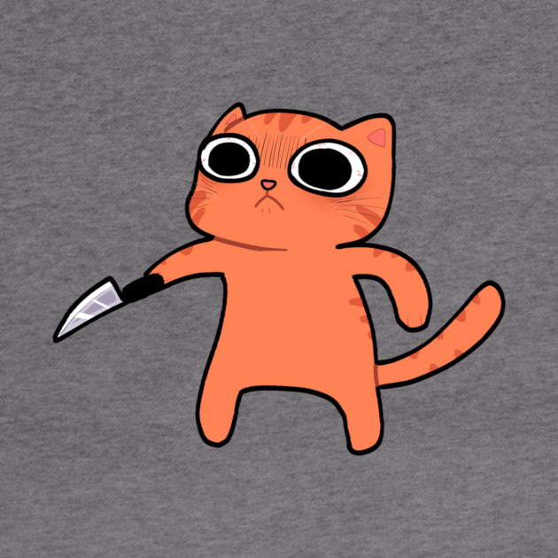 Funny Angry Orange Cat, Love Cats by logiamerch