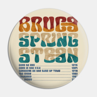 Bruce Springsteen Vintage Pin
