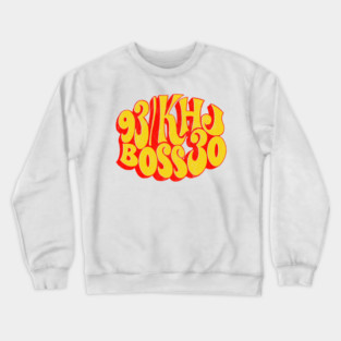 93 KHJ -- 70s Radio Station Crewneck Sweatshirt