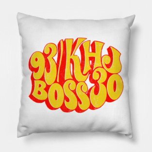 93 KHJ -- 70s Radio Station Pillow
