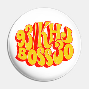 93 KHJ -- 70s Radio Station Pin