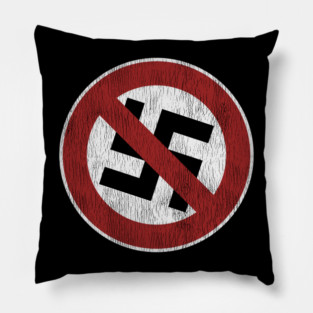 Vintage No Nazis Pillow