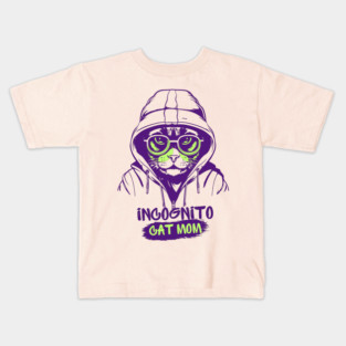 Incognito Cat Mom Kids T-Shirt
