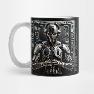 Dystopian Cyborg (Black) | UndoSisyphus™ Dystechtopia™ Collection Mug