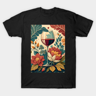 Floral Wine T-Shirt