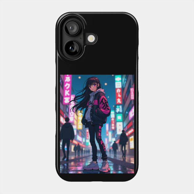 Dynamic Anime Vibes: A Journey of Color and Emotion Phone Case by Steve