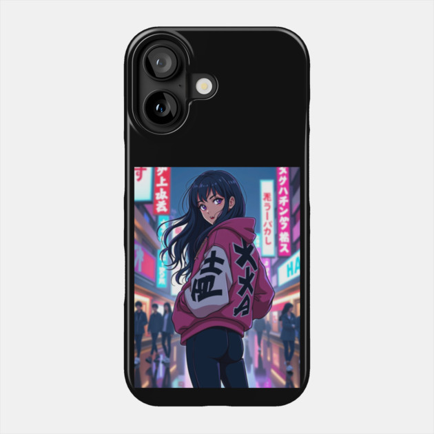 Dynamic Anime Vibes: A Journey of Color and Emotion Phone Case by Steve