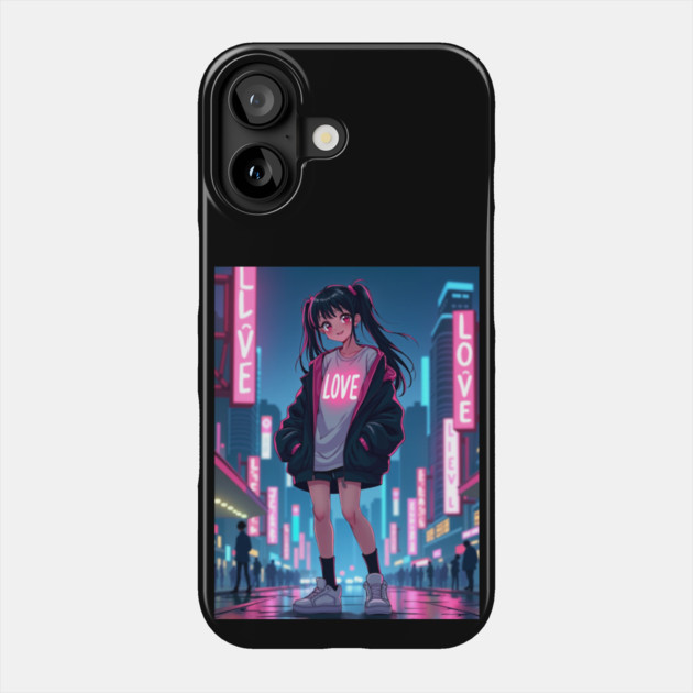 Dynamic Anime Vibes: A Journey of Color and Emotion Phone Case by Steve