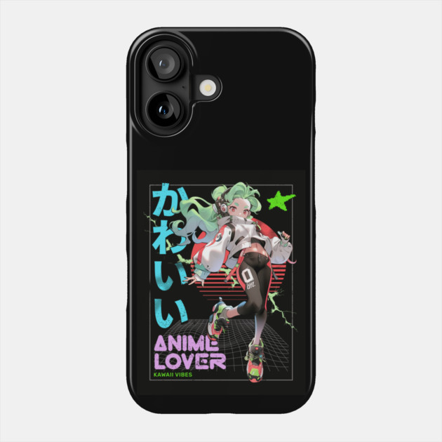 Dynamic Anime Vibes: A Journey of Color and Emotion Phone Case by Steve