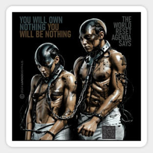 The World Reset Agenda (Black) | UndoSisyphus™ Dystechtopia™ Collection Sticker