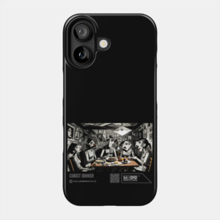 Cubist Dinner (Black) | UndoSisyphus™ Digital Avant-Garde Collection Phone Case