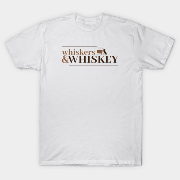 Whiskey and Whiskers T-Shirt by Laura Contarino